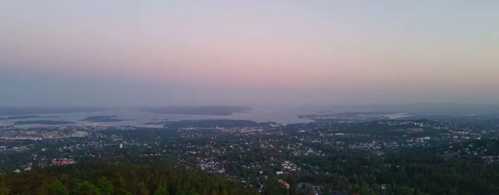 Top of Oslo hike with a view