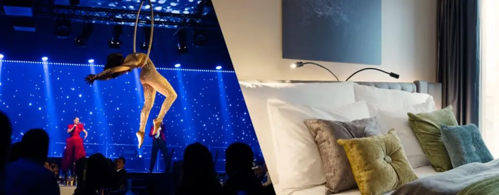 New Year's Eve show, dinner and overnight stay