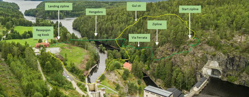 Via Ferrata Haldenkanalen - an airy experience for the whole family in Brekke Sluser