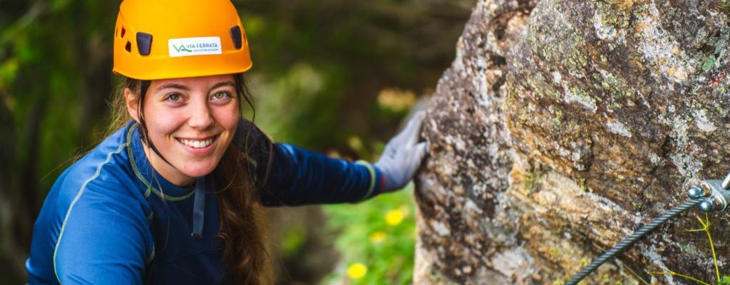 Via Ferrata - experience the Italian iron route in the mountain wall at Brekke Sluser