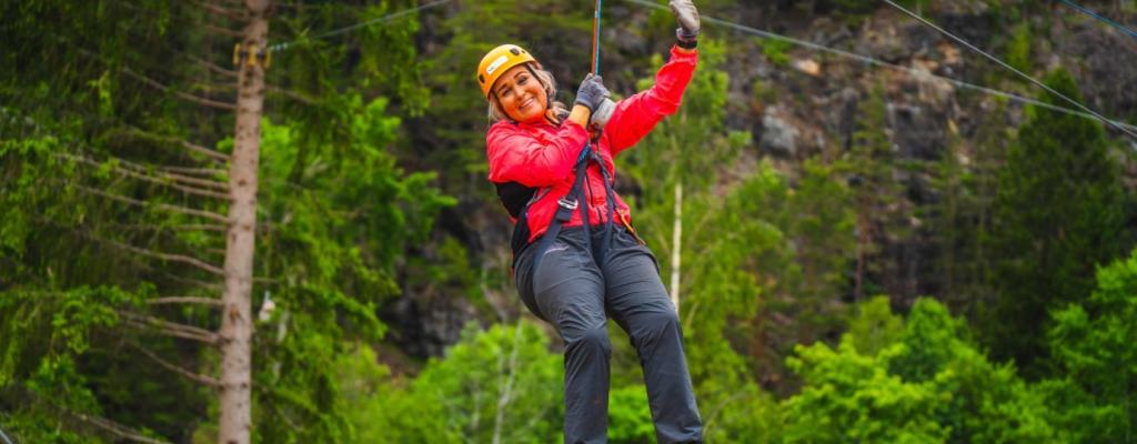 Via Ferrata - experience the Italian iron route in the mountain wall at Brekke Sluser