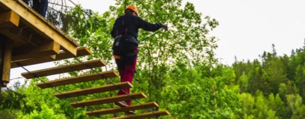 Via Ferrata Haldenkanalen - an airy experience for the whole family in Brekke Sluser