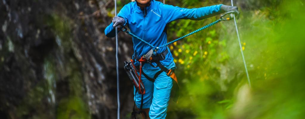 Via Ferrata - experience the Italian iron route in the mountain wall at Brekke Sluser