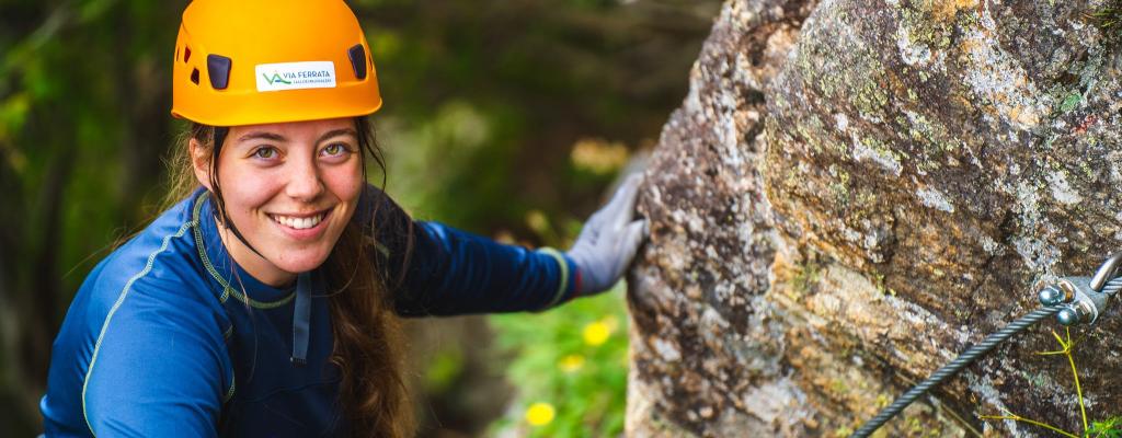 Via Ferrata - experience the Italian iron route in the mountain wall at Brekke Sluser