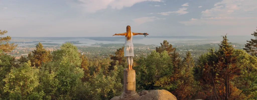 Top of Oslo hike with a view